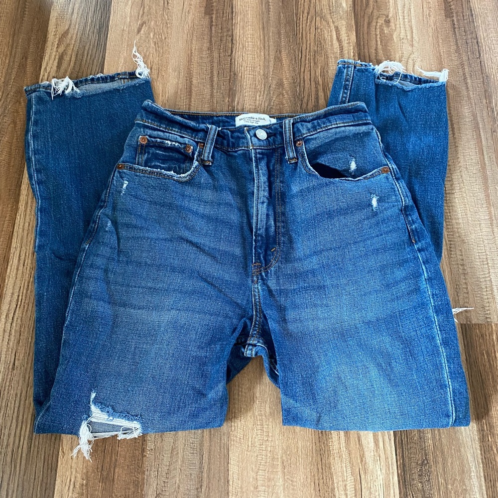 Abercrombie & Fitch High Rise Blue Jeans
